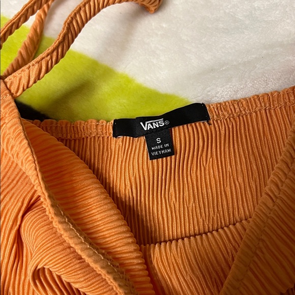 Vans Orange Textured Dress Size S - Picture 2 of 13